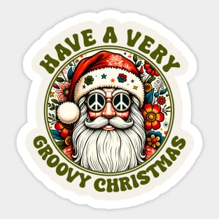 Have a Very Groovy Christmas Sticker